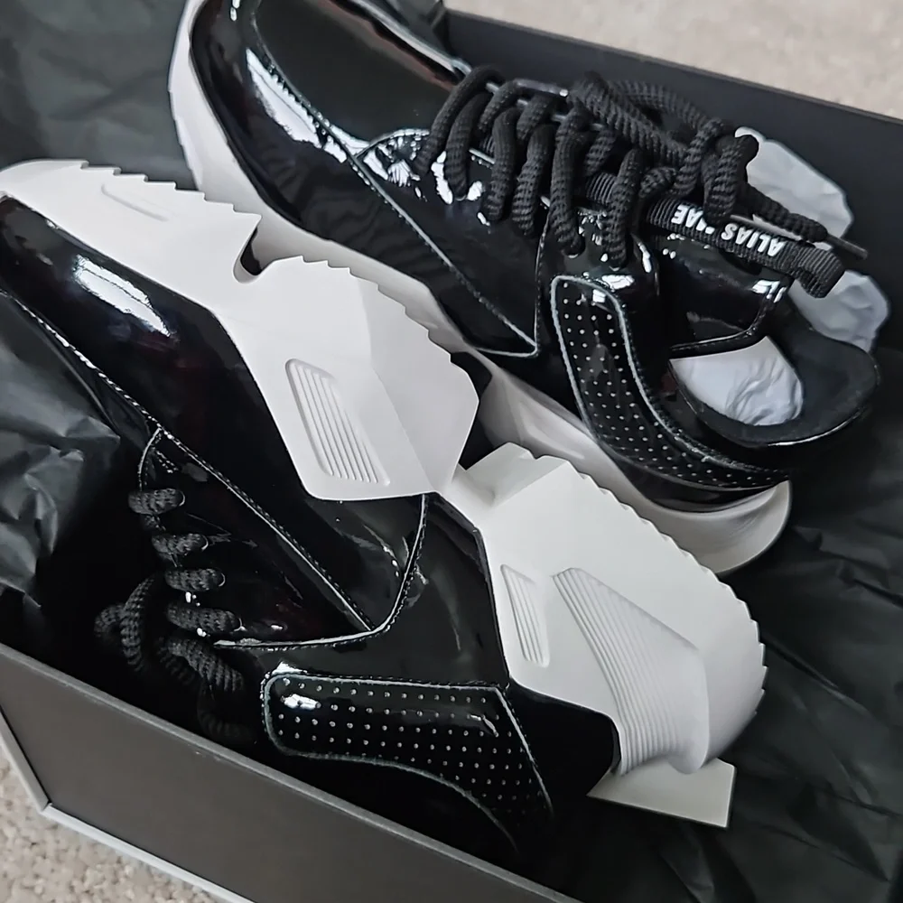 Alias Mae Tommy black patent leather sneakers - Picture 8 of 10